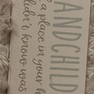 Decorative Grandchild Sign